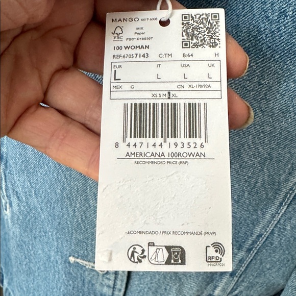 BWT Mango Denim Blazer - Picture 7 of 11